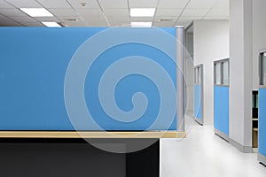 Partition, Blue Partition wall Office Cubicle, Partition Quadrilateral Office background photo