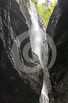 The Partnachklamm in Bavaria Germany