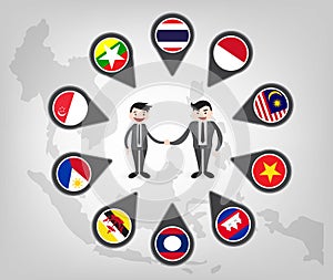 Partnership between asean country (aec)