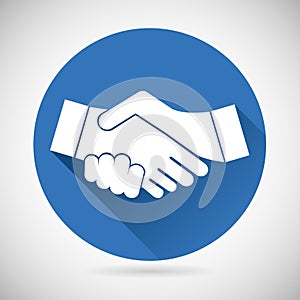 Partnership Symbol Handshake Icon Template