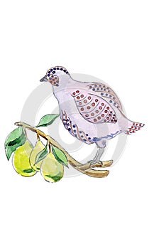 Partridge in Pear Tree for 12 Days of Christmas Charms