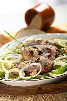 Partridge on the plate