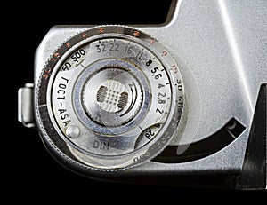 Parts of an Analog Camera aperture speed dial