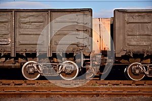 Parts of the freight railcar