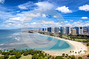 Parts of Honolulu, Hawaii, including Kakaako and Ala Moana Beach