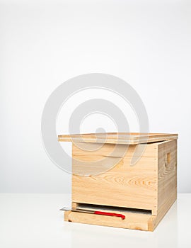 Parts of Langstroth beehive and tool