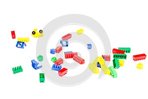 Parts of Lego scattered photo