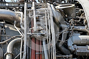 Parts of retired commercial aircraft