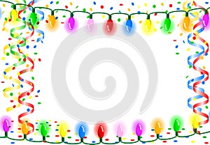 Party background with chain of lights