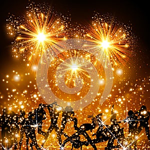 Party Background, club, nightlife, fireworks