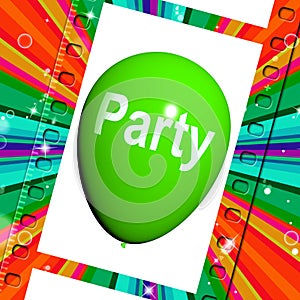 Party Balloon Represents Parties Events and Celebration photo