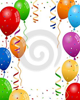 Party Balloons Background