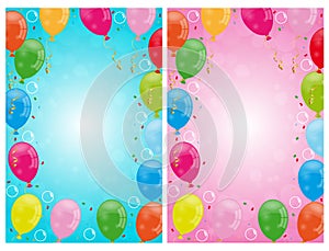 Party balloons backgrounds