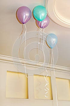 Party Balloons at Ceiling