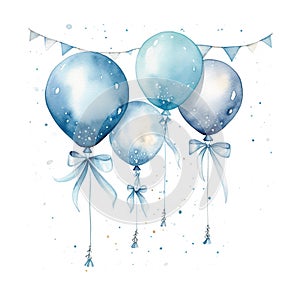 Party balloons, perfect for festive and celebratory occasions. Generative AI