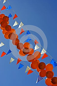 Party balloons at queensday