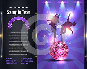 Party Brochure Flyer Vector Template