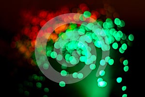 Party concept. Holiday concept. Christmas time concept. New year backdrop. Holographic bokeh colorful lights, festive background