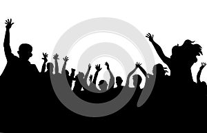 Party croud people chillout vector illustration