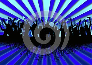 Party crowd background