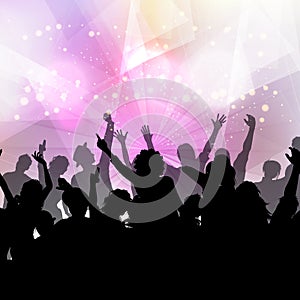 Party crowd background