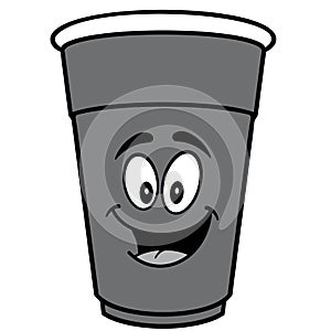 Party Cup Mascot Illustration