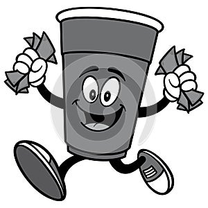 Party Cup with Money Illustration