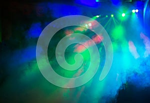 Party disco lights background