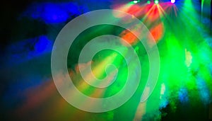 Party disco lights background