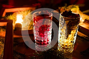 Party drinks festive beverage concept
