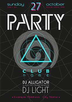 Party Flyer. Nightclub Flyer.