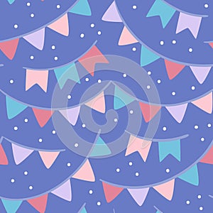 Party Garland Seamless Pattern