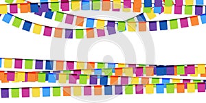 party garlands colored photo