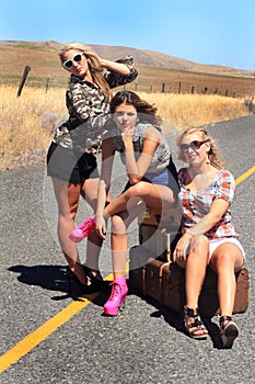 Party Girls Hitch Hiking