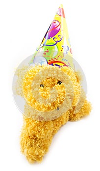 Party handmade toy on a white background