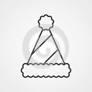 Party hat vector icon sign symbol