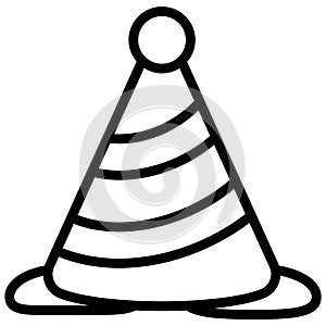 party hat vector outline