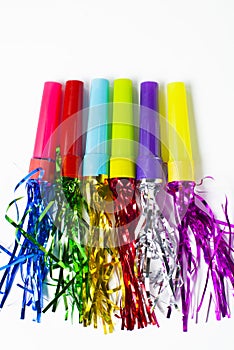 Party Horn Blower with colored streamers