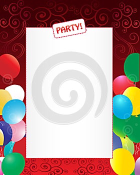 Party invitation background