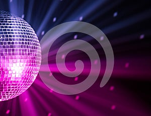 Party lights disco ball photo