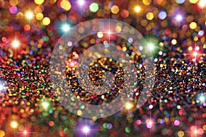 Party Lights Glitter and Stars Background photo