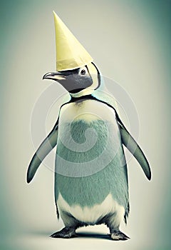 Party Penguin wearing hat