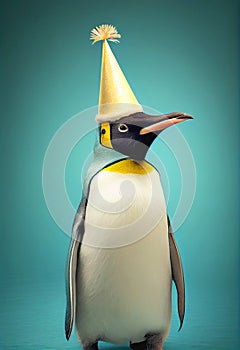 Party Penguin wearing hat