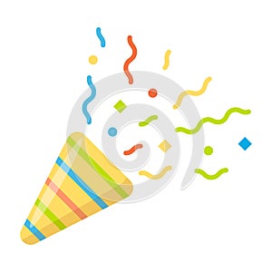 Party Popper Icon. Vector illustration
