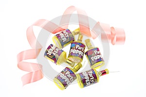 Party Poppers and Curling Ribbon