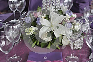 Party table and centerpiece