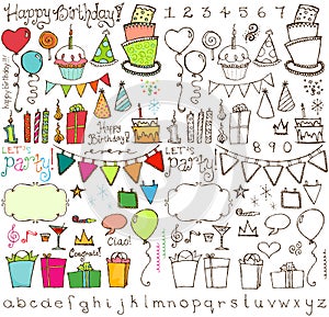 Party Time Hand Drawn Vector Collection
