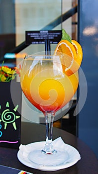 Party time - tequila sunrise cocktail