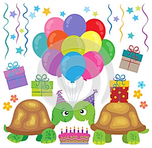 Party turtles theme image 1