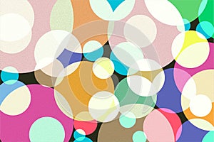 Party use colorful poster circles shaded Abstract background wallpaper in vector